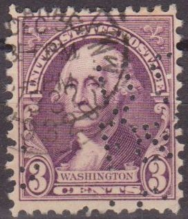 USA 1932 Scott 720 Sello Presidente George Washington Perforado usado Estados Unidos Etats Unis 