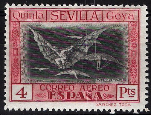 527 Quinta de Goyaen EXPO-29 de Sevilla. Manera de volar.