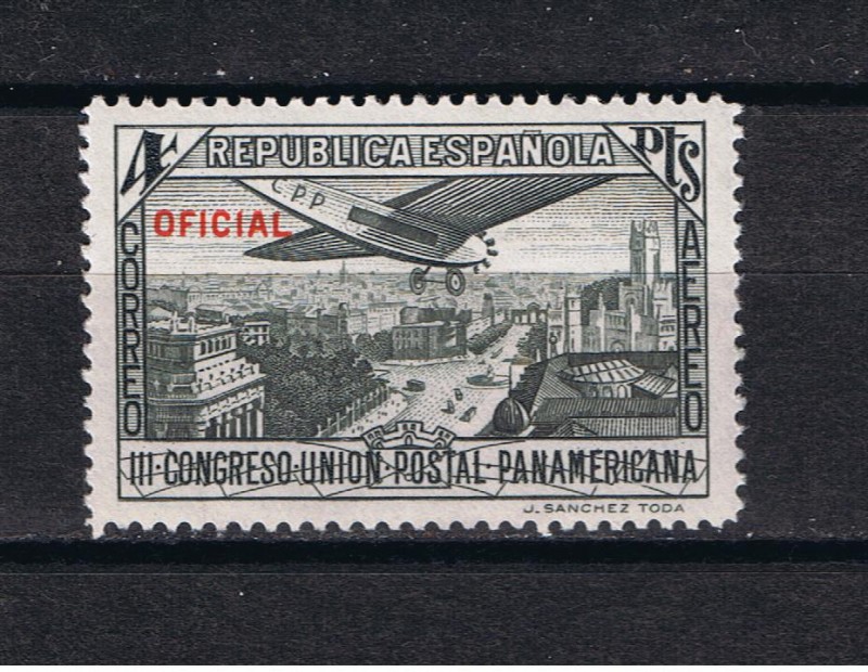 Edifil  635  III Congreso de la Union Postal Panamericana. Con habilitación Oficial.  