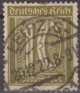 Deutsches Reich 1922 Scott 138 Sello Serie Basica Numeros 10 Usado Alemania 