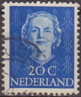 Holanda 1949 Scott 311 Sello Reina Juliana 20c usado Netherland 