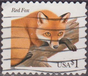 USA 1996 Scott 3036 Sello Fauna Animales Zorro Rojo usado Estados Unidos Etats Unis 