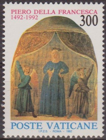 VATICANO 1992 904 Sello Nuevo Frescos Pintor Piero della Francesca MNH 