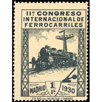 ESPAÑA 1929 479 Sello Nuevo XI Congreso Internacional de Ferrocarriles Locomotora Serie 240