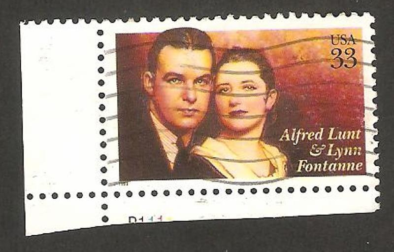 Alfred Lunt y Lynn Fontanne, actores