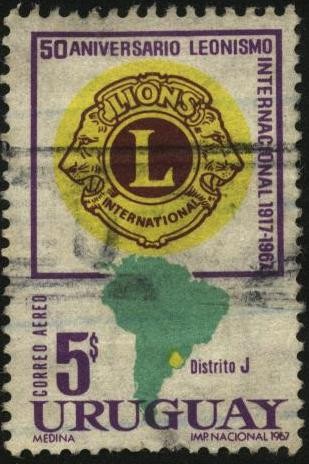 50 aniversario del Leonismo internacional 1917-1967. Distrito J.