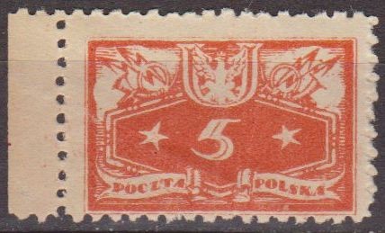 Polonia 1920 Scott O2 Sello Nuevo Numeros 50 Oficiales Polska Poland Polen Pologne