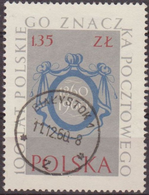 Polonia 1960 Scott 911 Sello Centenario del Sello Polaco Sello de 1939 Usado Polska Poland Polen Pol