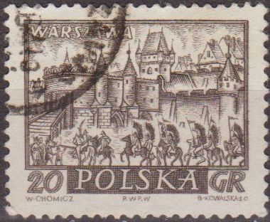 Polonia 1960 Scott 949 Sello Ciudades Historicas Warszawa Varsovia Usado Polska Poland Polen Pologne