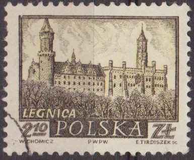 Polonia 1960 Scott 962 Sello Ciudades Historicas Legnica Usado Polska Poland Polen Pologne 