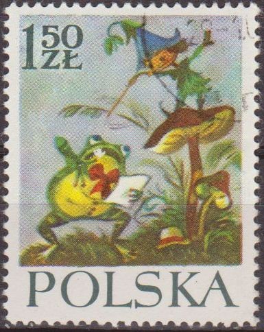 Polonia 1962 Scott 1107 Sello Nuevo Escena Cuento Orphan Mary and the Dwarfs by Maria Konopnicka