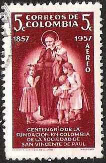 CENTENARIO DE LA FUNDACION EN COLOMBIA DE LA SOCIEDAD DE SAN VICENTE DE PAUL  