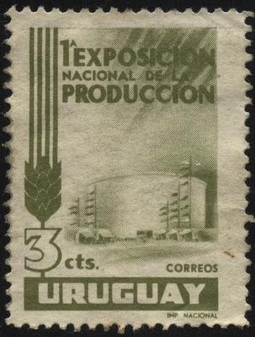 1ra. exposición nacional de la producción en el Cilindro Municipal de  Montevideo.