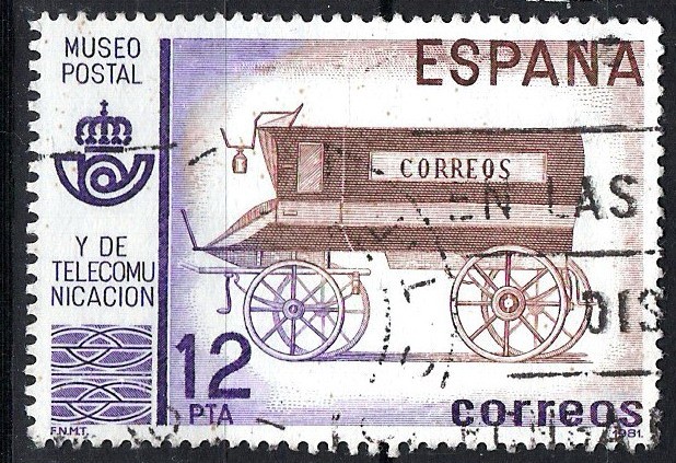 2638 Museo postal. Furgón de correos del siglo XIX.