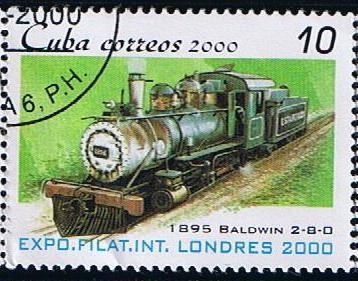 Exposicion Filat. Inter. LONDRES 2000  1895 Baldwin 2-8-0 )