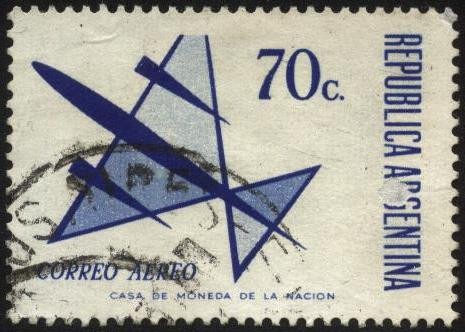 Correo aéreo. Emisión para correspondencia aérea y común. 