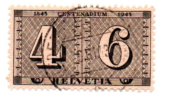 -1943-CENTENARIO del TIMBRE de ZURICH