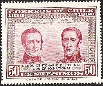 SESQUICENTENARIO DEL PRIMER GOBIERNO NACIONAL - MANUEL RODRIGEZ - JUAN MACKENNA