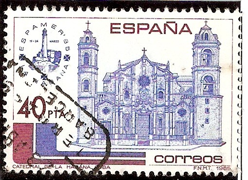 América-España, ESPAMER'85. Catedral de la Habana