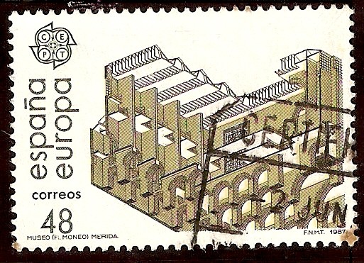 Europa. Artes Modernas. Arquitectura. Museo Nacional de Arte Romano deMérida (Badajoz)