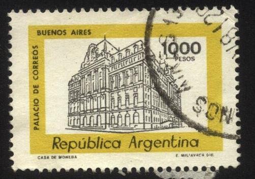 Edificio del Palacio del Correo en la ciudad de Buenos Aires.