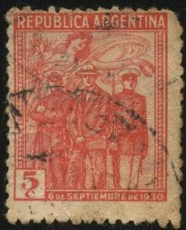 6 de septiembre de 1930. Militares comandados por el general José Félix Uriburu y Agustín P. Justo, 