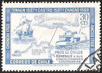 CENTENENARIO DE LA PROVINCIA DE  CHILOE - HOMENAJE A SUS CINCO CIUDADES CENTENARIAS