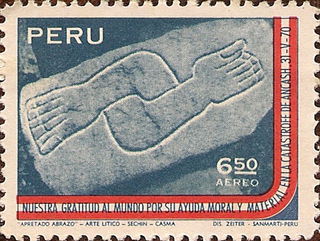 Nuestra Gratitud al Mundo por su Ayuda Moral y Material en la Catástrofe de Ancash. 31-V-1970.