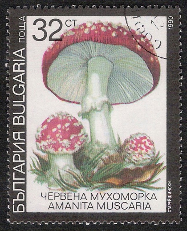 SETAS-HONGOS: 1.120.034,01-Amanita muscaria -Dm.991.10-Y&T.3355-Mch.3889-Sc.3600