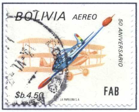 Homenaje al cincuentenario de la Fuerza Aerea Boliviana