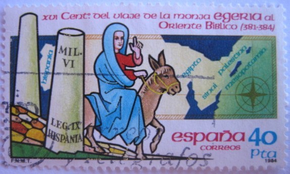 XVI centenario del viaje de la monja egeria al oriente biblico