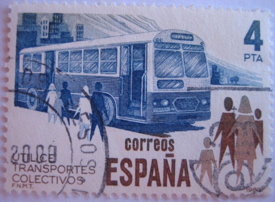 utilice trasportes colectivos