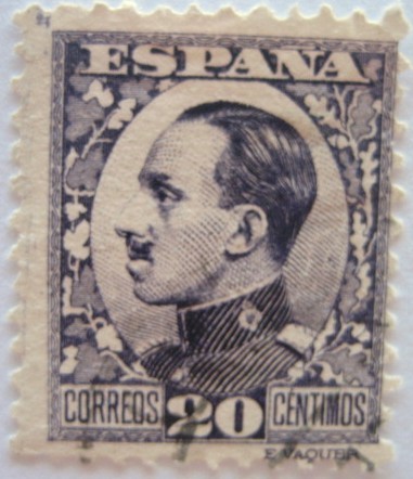 alfonso XIII.tipo vaquer de perfil