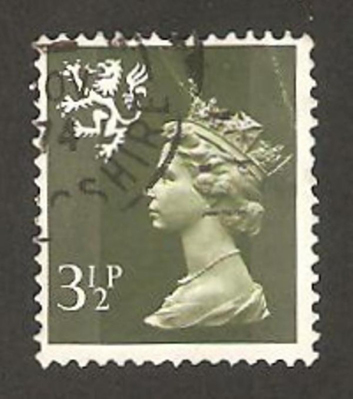 elizabeth II, emisión regional de Escocia