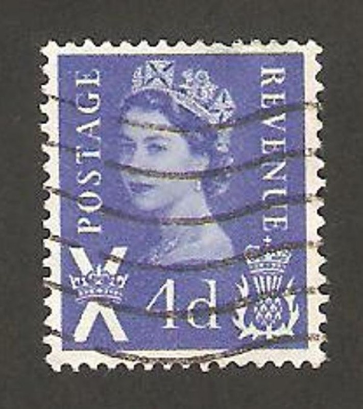 elizabeth II, emisión regional de Escocia