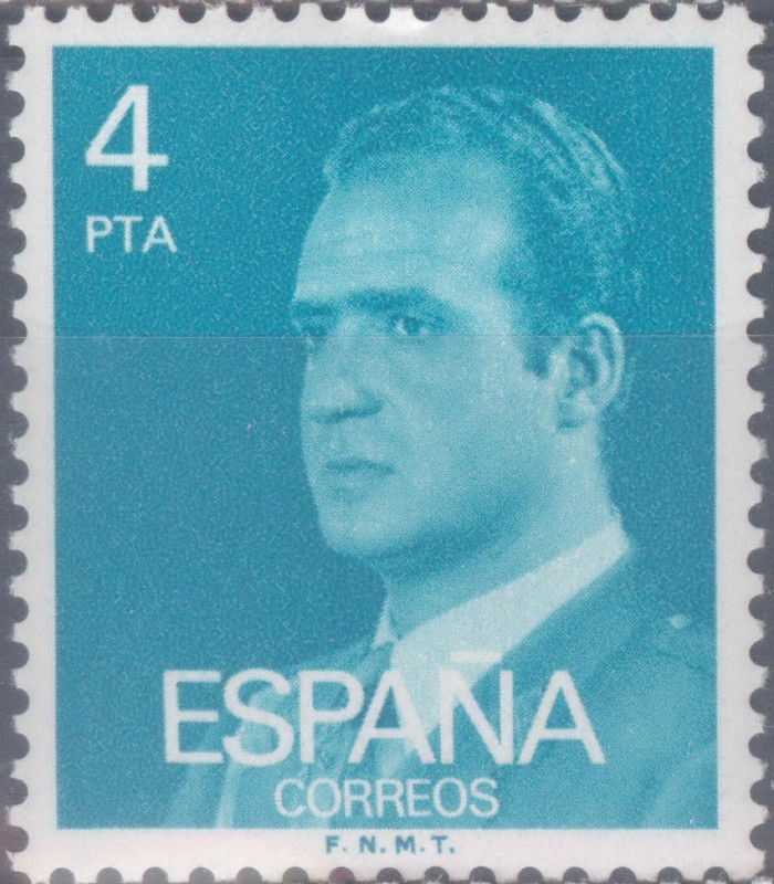 ESPAÑA 1977_2391 Don Juan Carlos I. Serie básica. Scott 1977