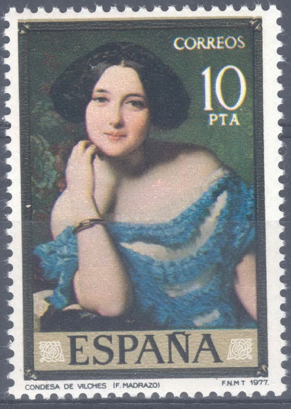 ESPAÑA 1977_2435 Pintores. Obras de Federico de Madrazo (1815-1894). Scott 2063