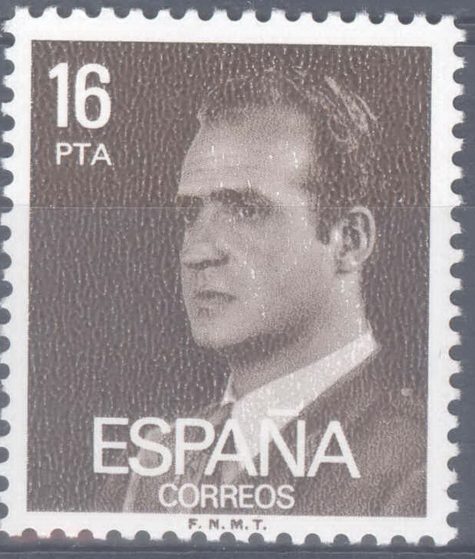 ESPAÑA 1980_2558 Don Juan Carlos I. Serie básica. Scott 2187