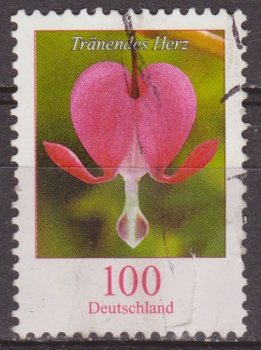 ALEMANIA 2005 Scott 2320 Sello Flora Flor Tränendes Herz (Bleeding heart) Usado  Michel 2547Allemagn