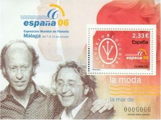 ESPAÑA 2006 4268 Sello ** MNH HB Expo Mundial Filatelia La Moda Victorio y Luccino Espana Spain Espa