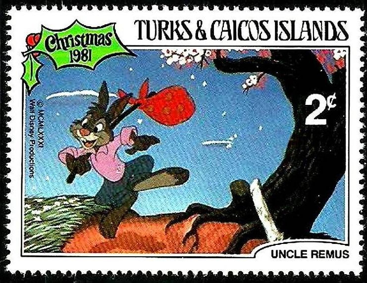 TURKS & CAICOS ISLANDS 1981 Scott 499 Sello Nuevo Disney Tio Remus 2c 