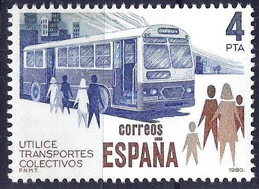 2561 Utilice transportes colectivos. Autobus.