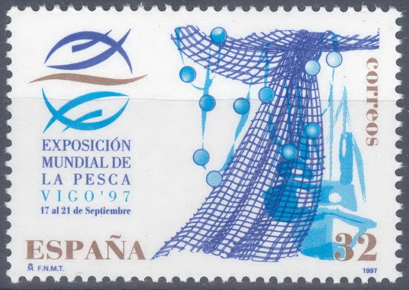 ESPAÑA 1997_3504 Exposición Mundial de la Pesca. Scott 2907