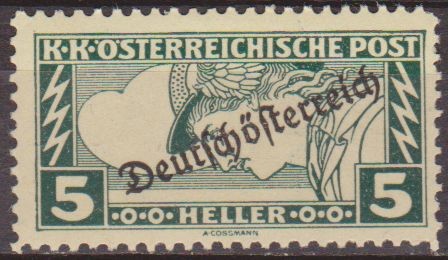 Austria 1917 Scott QE6 Sello * Mercurio Sobrecargado 5h Monarquia Osterreich Autriche 