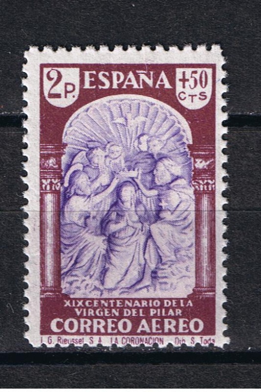 Edifil  911  XIX Cent. de la venida de la Virgen  del Pilar a Zaragoza.  