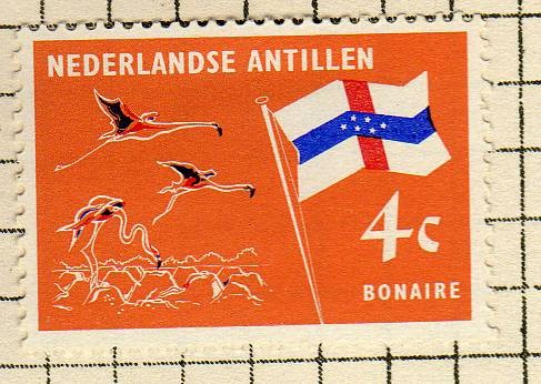 Bandera y aves   BONAIRE