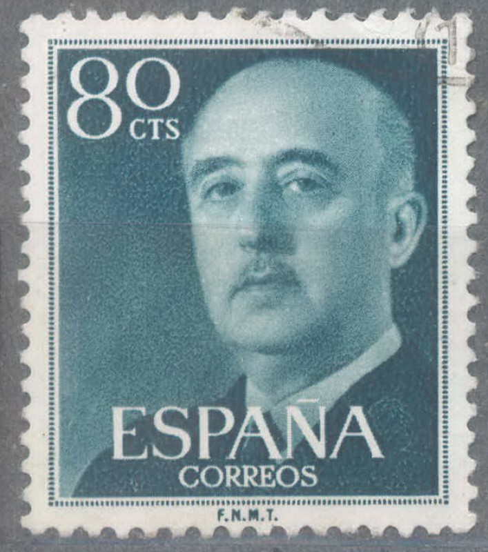 ESPAÑA 1955-6_1152.01 General Franco (1892-1975).