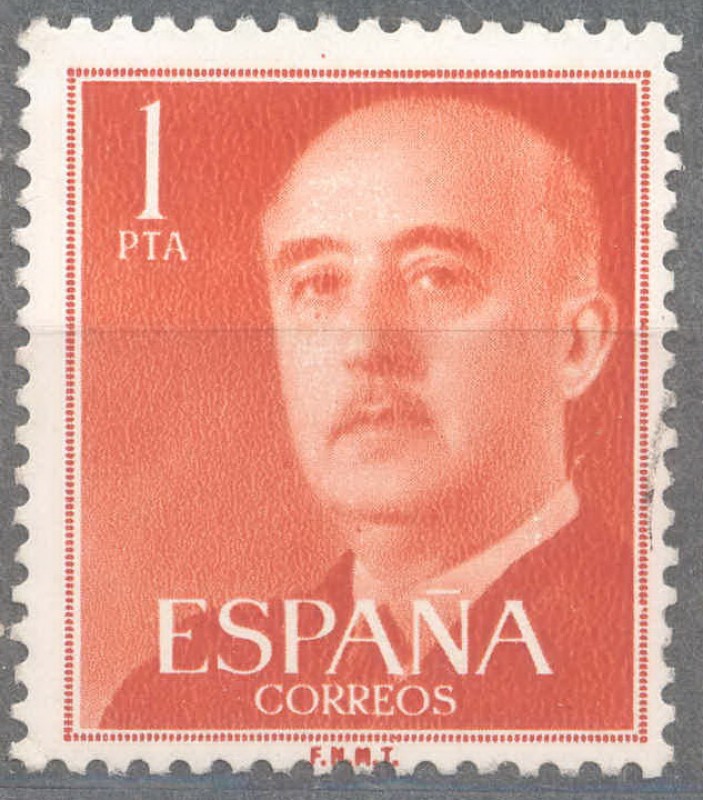 ESPAÑA 1955-6_1153.02 General Franco (1892-1975).