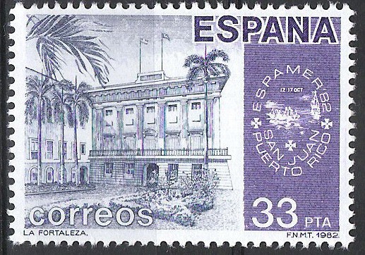 2673  ESPAMER-82. La Fortaleza,  San Juan de Puerto Rico.