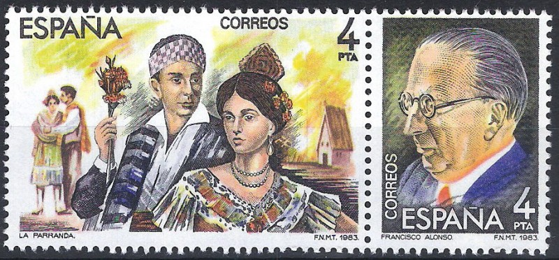 2697 y 2698 Maestros de la Zarzuela. La Parranda, de Francisco Alonso.